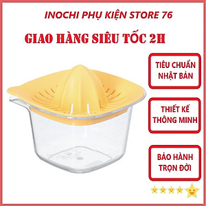 Bộ Vắt Cam Chanh Thân Trong Yoko 500ml Sản Xuất Theo Tiêu Chuẩn Nhật Bản Đảm Bảo An Toàn Cho Sức Khỏe - Tặng Kèm Khăn Lau Tay PaKaSa ( Giao màu ngẫu nhiên)