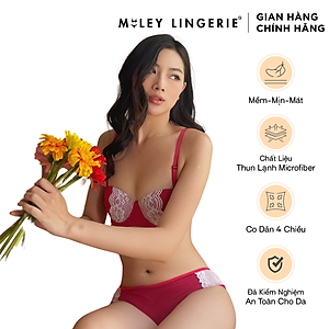 Áo Ngực Cúp Ngang Phối Viền Ren  Miley Lingerie BRM04202