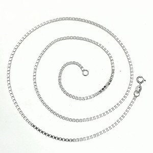 Dây Chuyền Vòng Cổ Nam Bạc Ta Dây Hộp Vuông Dài 50cm Bạc Hiểu Minh DBN076