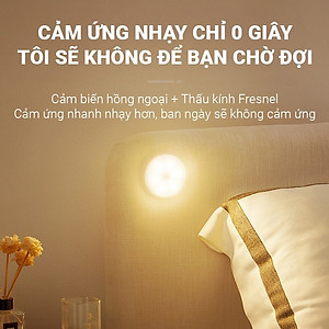 Đèn LED cảm biến chuyển động cảm biến thông minh, ánh sáng bảo vệ mắt, sạc pin USB đời mới, dán tường, tủ quần áo, cầu thang, phòng ngủ… Cảm Ứng không dây - Giao Màu Ngẫu Nhiên