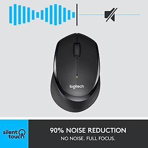 Chuột không dây Logitech M331 SILENT-Hàng chính hãng