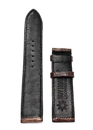 Dây Đồng Hồ Da Đà Điểu Huy Hoàng HT8402 - Nâu Đất