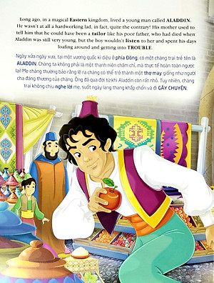 Sách Aladdin Và Cây Đèn Thần (Song Ngữ Anh - Việt)