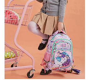 Balo học sinh cấp 1 và 2 siêu nhẹ chống gù chống nước cao cấp phong cách mới