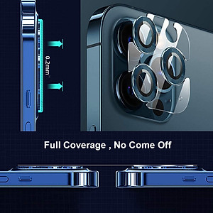 Bộ miếng dán kính cường lực bảo vệ Camera iPhone 12 Pro Max hiệu Wiwu Guard Lens Ring mang  lại khả năng chụp hình sắc nét full HD (độ cứng 9H, chống trầy, chống chụi & vân tay, bảo vệ toàn diện) - hàng nhập khẩu