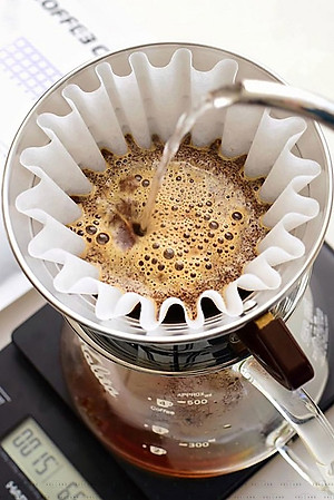 Giấy lọc hình tròn cho phễu Kalita 155 185 CAFE DE KONA