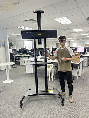 Giá Treo TiVi Di Động North Bayou AVA1800 Màu Đen Lắp Cho Màn Hình Từ 55 inch - 80 inch Nhập Khẩu