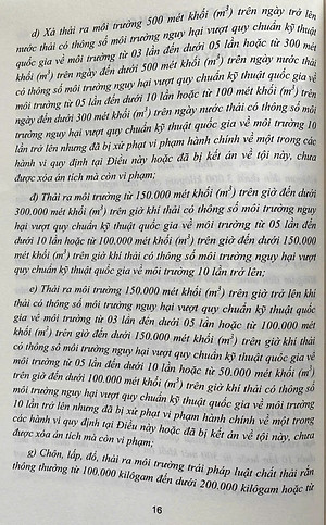 Bình luận Bộ luật hình sự năm 2015- Phần thứ hai Các tội phạm (Chương XIX- Các tội phạm về môi trường)