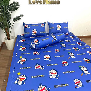 Ga chống thấm 1m2x2m 1m4x2m, 1m6x2m, 1m8x2m, 2xm2m LoveMama họa tiết Doremon