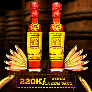 (Combo 02 chai) Nước Mắm Tĩn Cá Cơm Ruột Đỏ Độ Đạm 60N Tự Nhiên Chai Thuỷ Tinh 250ml Nước Mắm Rin Nguyên Chất Truyền Thống Sạch Nước Mắm Nhỉ Từ Thùng Lều Gỗ Cốt Nhĩ Đặc Biệt Cá Cơm Vàng Ruột Đỏ Muối Tinh Khiết, Sánh Đặc Thịt Cá, Không Chất Bảo Quản