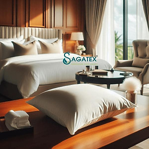 Ruột Gối Cao Cấp Microfiber SAGATEX Siêu Êm Tiêu Chuẩn Khách Sạn 5 Sao