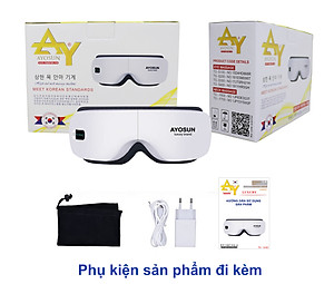 Máy Mát Xa Xông Hơi Cho Mắt aYosun Hàn Quốc Massage Tích Hợp Bluetooth Nghe Nhạc Thư Giãn