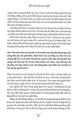 Sách Để Trẻ Tự Do Suy Nghĩ