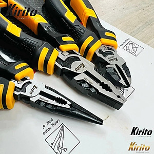 Bộ kềm công nghiệp cao cấp thương hiệu Kirito nhật hỗ trợ 30% lực cắt, có ép cos, màu sắc Vàng Đen