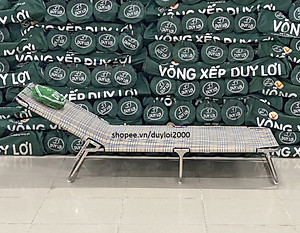 GHẾ - GIƯỜNG XẾP  DUY LỢI INOX CỠ ĐẠI (TẶNG 10 MÓC ÁO KÉP NHỰA CAO CẤP DUY LỢI)