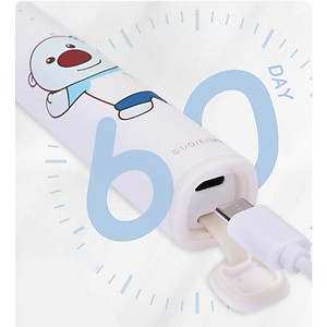 Bàn chải điện sóng âm cho bé Pororo Kids Hàn Quốc loại bỏ mảng bám trên răng hiệu quả
