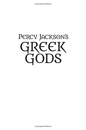 Percy Jackson's Greek Gods