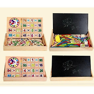 Đồ Chơi Giáo Dục, Hộp Toán Học Gồm Số 100 Que Tính Và Bảng 2 Mặt, Đồ Chơi Trí Tuệ Cho Bé