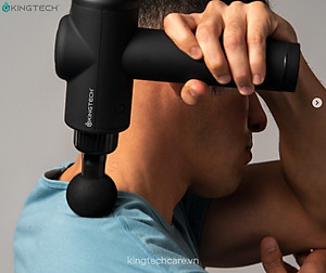 Máy Massage Cầm Tay Cao Cấp KINGTECH KH-720 Pro - 20 Cấp Độ, Hỗ Trợ Mát Xa Chuyên Sâu, Giảm Đau Cơ, Cứng Khớp - Bản Nâng Cấp