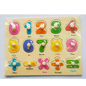 Set 5 bảng ghép hình có núm _ đồ chơi giáo dục MK02