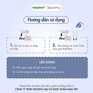 Sắt nước Special Mum Fer et Vitamines Bổ sung sắt hữu cơ và vitamin, phòng ngừa thiếu máu thiếu sắt, giảm mệt mỏi cho phụ nữ mang thai và sau sinh. - 10ml x 20 gói