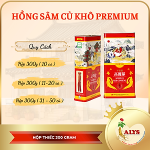 Hồng Sâm Củ Khô Hàn Quốc Premium Hộp 150g (6-10củ) Daedong