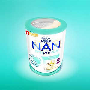 Sữa bột Nestlé NAN OPTIPRO PLUS 2 400g/lon với 5HMO Sản Xuất Tại Thụy Sĩ (6-12 tháng)