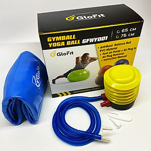 Bóng Tập Yoga - Bóng Tập Thể Hình Glofit GFY001 - Xanh Dương (Blue Yoga Ball)