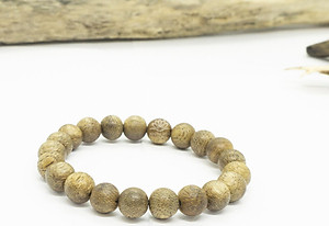 Vòng Tay Trầm Hương Hạt Tròn Đơn (Nam) Từ Trầm Tốc Lào Tự Nhiên