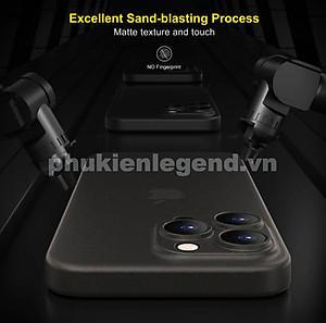 Ốp nhám siêu mỏng 0.3mm cho iPhone 17 Pro Max / 17 Pro / 17 Air / 17 / 16 Pro Max / 16 Pro /16 Plus / iphone16 hiệu Memumi, mặt lưng chống trượt, chống bám bẩn - hàng nhập khẩu