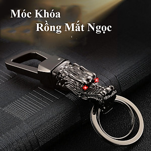 Móc Treo Chìa Khóa Oto Xe Máy ZB-8773 Hình Đầu Rồng Mắt Ngọc Cực Chất ( giao màu ngẫu nhiên )