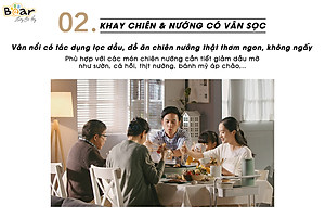 Nồi Điện Đa Năng, Nồi Lẩu Nướng Đa Năng BEAR SUBE004 3 Khay Rời Dung Tích 4L, Công Suất 1200W - Hàng Chính Hãng