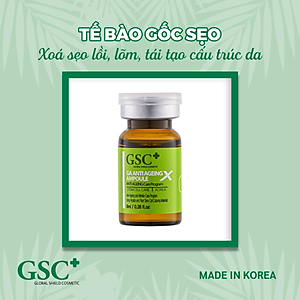  Tế bào gốc hỗ trợ sẹo, trẻ hoá da Hàn Quốc GSC GA ANTI AGEING AMPOULE, giúp xóa sẹo lồi, lõm, tái tạo cấu trúc da