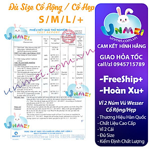 Núm ty silicone Wesser cổ rộng siêu mềm size S/M/L