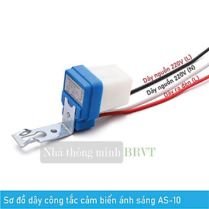 Công Tắc Cảm Biến Ánh Sáng AC220V/10A: Tự Động Bật Đèn Khi Tối, Tắt Khi Sáng