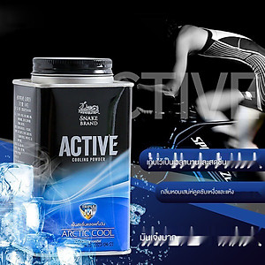 Phấn lạnh cho nam Snake Brand Active Arctic Cool Thái Lan 140g