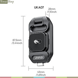 Ulanzi UKA07 - Bộ Kẹp Balo Máy Ảnh GoPro Tháo Nhanh, Bền Nhẹ 94g, Chịu Tải 10kg, Tương Thích Uka & F38 - Hàng Chính Hãng