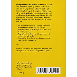 Sách Quảng Cáo Không Nói Láo - Sự Thật Về Quảng Cáo Dưới Góc Nhìn Khoa Học, Toàn Diện Và Thực Tiễn
