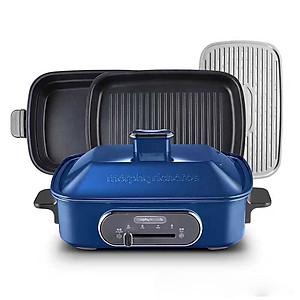 Nồi Lẩu Điện Đa Năng Cao Cấp Morphy Richards MR9088 (2,5L) - Có 3 Khay Hấp, Lẩu, Nướng Riêng Biệt - Hàng Chính Hãng