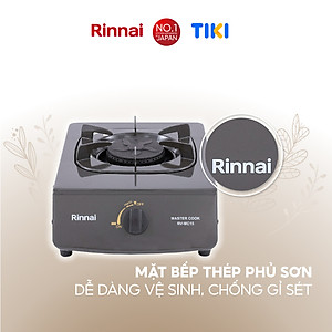 Bếp gas dương Rinnai RV-MC15G mặt bếp men và kiềng bếp men - Hàng chính hãng.