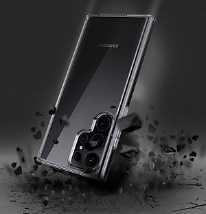 Ốp lưng chống sốc cho Samsung Galaxy S23, S23 Plus, S23 Ultra hiệu Likgus Crashproof (siêu mỏng, chống chịu mọi va đập, chống ố vàng) - Hàng nhập khẩu