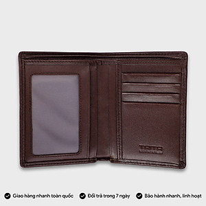 Ví nam da bò Trita ( Thời trang nam gấp 2 tiện dụng - Ví da RVN001 )
