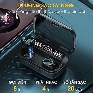 Tai nghe bluetooth MINPRO M10 PRO, tai nghe không dây nghe nhạc chơi game công nghệ bluetooth 5.0