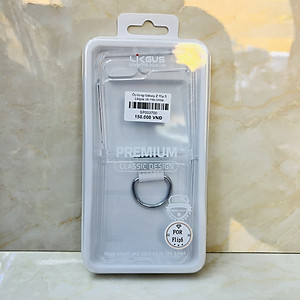 Ốp lưng cho Galaxy Z Flip 5 Likgus trong có ring- hàng chính hãng