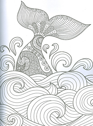 Ocean - Adults Colouring Book (Sách Tô Màu Dành Cho Người Lớn: Đại Dương)