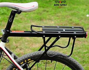 Gác Baga,Kệ Yên Sau Xe Đạp Khung Nhôm Chịu Tải 70kg Đại Nam Sport (Có Đèn Phát Quang)