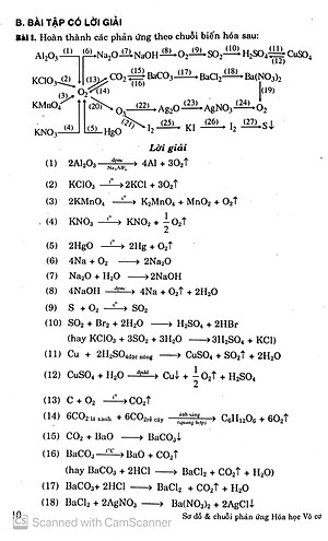 Sách Sơ Đồ Và Chuỗi Phản Ứng Hóa: Vô Cơ 10-11-12