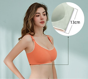 Áo Lót, Áo Ngực Bầu Và Cho Con Bú Chống Chảy Xệ Cao Cấp Azuno AN02 Chất Liệu Su Đúc Thoáng Khí Không Gọng Mặc Hè Cực Mát