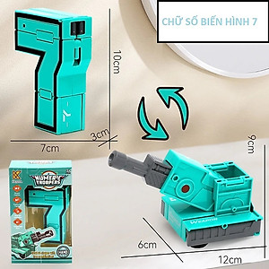 Đồ Chơi Cho Bé Trai, Đồ Chơi Lắp Ghép, Số Biến Hình Robot, Bộ Số Biến Hình Từ 0 1 2 3 4 5 6 7 8 9 Thành Robot