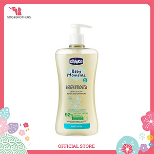 Sữa Tắm Gội Chiết Xuất Yến Mạch 0M+ Chicco (500ml)